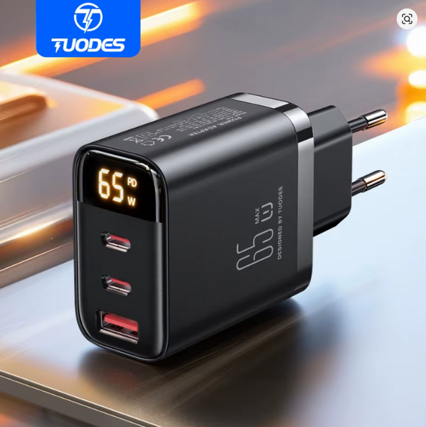 Сетевое зарядное устройство Tuodes мощностью 65W 002 фото